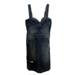 Guess Dark Blue Denim Mini Dress